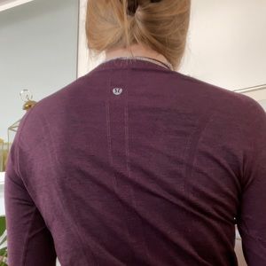 Maroon Lululemon Workout Top